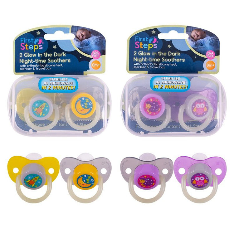 Picture of FS853:PURPLE  PACK GLOW IN THE DARK SOOTHER - STERILISER BOX